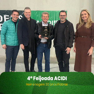 Fiobras é homenageada por seus 30 anos durante a 4ª Feijoada da ACIDI